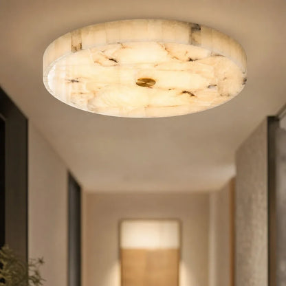 Kelly Modern Round Alabaster Ceiling Light