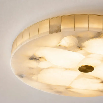 Kelly Modern Round Alabaster Ceiling Light