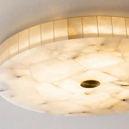 Kelly Modern Round Alabaster Ceiling Light