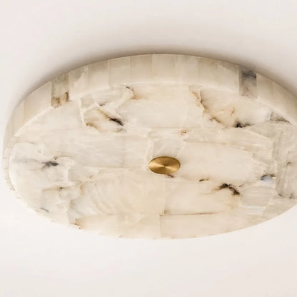 Kelly Modern Round Alabaster Ceiling Light