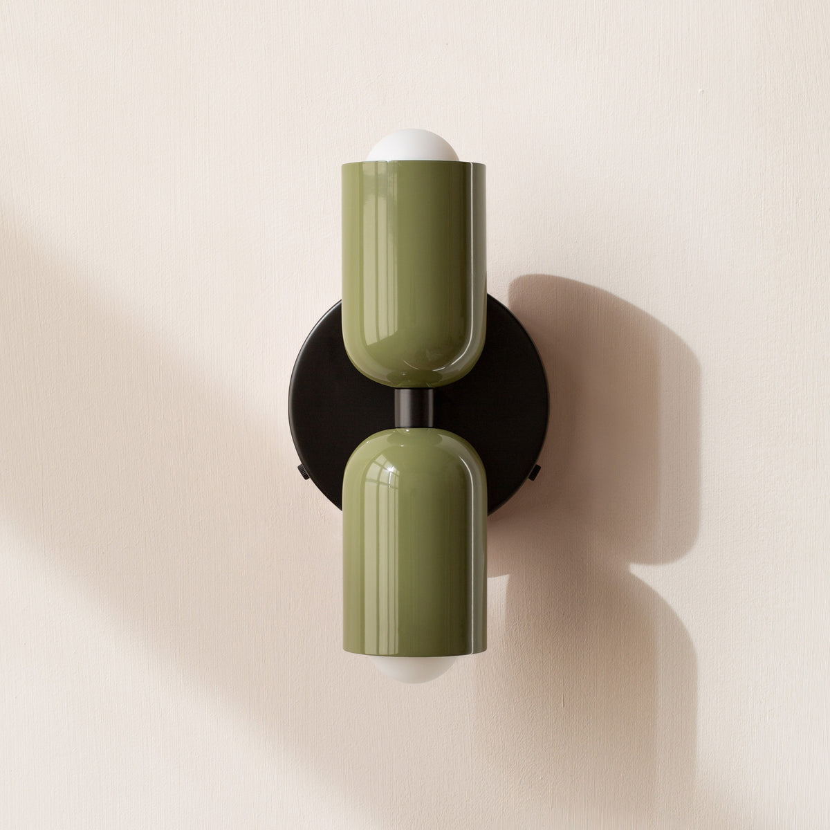 Double Wall Light – Industrial Sconce with 2 Adjustable Heads, 10 Colourways incl. Red, Pink & Green