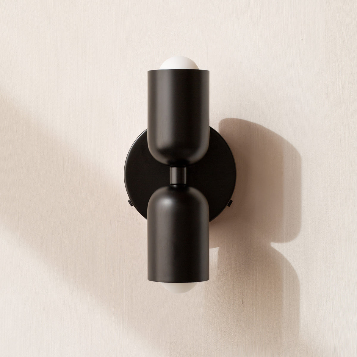 Double Wall Light – Industrial Sconce with 2 Adjustable Heads, 10 Colourways incl. Red, Pink & Green