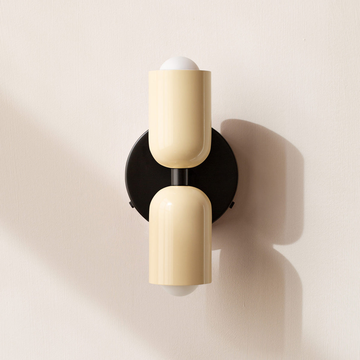 Double Wall Light – Industrial Sconce with 2 Adjustable Heads, 10 Colourways incl. Red, Pink & Green
