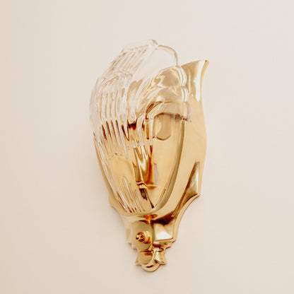 Lilith Brass Antique Art Deco Wall Light
