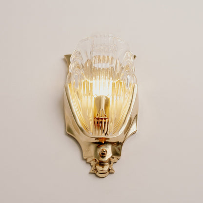 Lilith Brass Antique Art Deco Wall Light