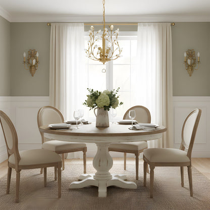 Crystal Pendant Light – Gold or Black Metal Frame with Crystal Accents, 32cm, Dining & Entrance