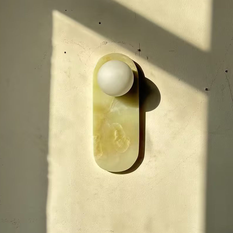 Lucie Onyx Wall Lamp ∅ 3.9″ x H 10.6″