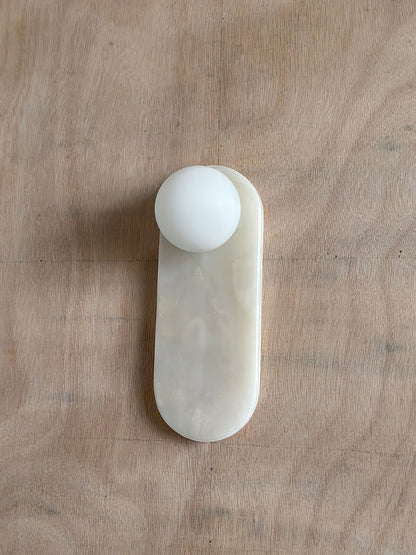 Lucie Onyx Wall Lamp ∅ 3.9″ x H 10.6″