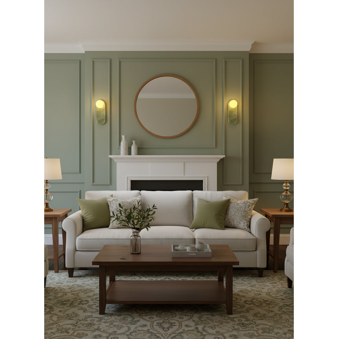 Lucie Onyx Wall Lamp ∅ 3.9″ x H 10.6″