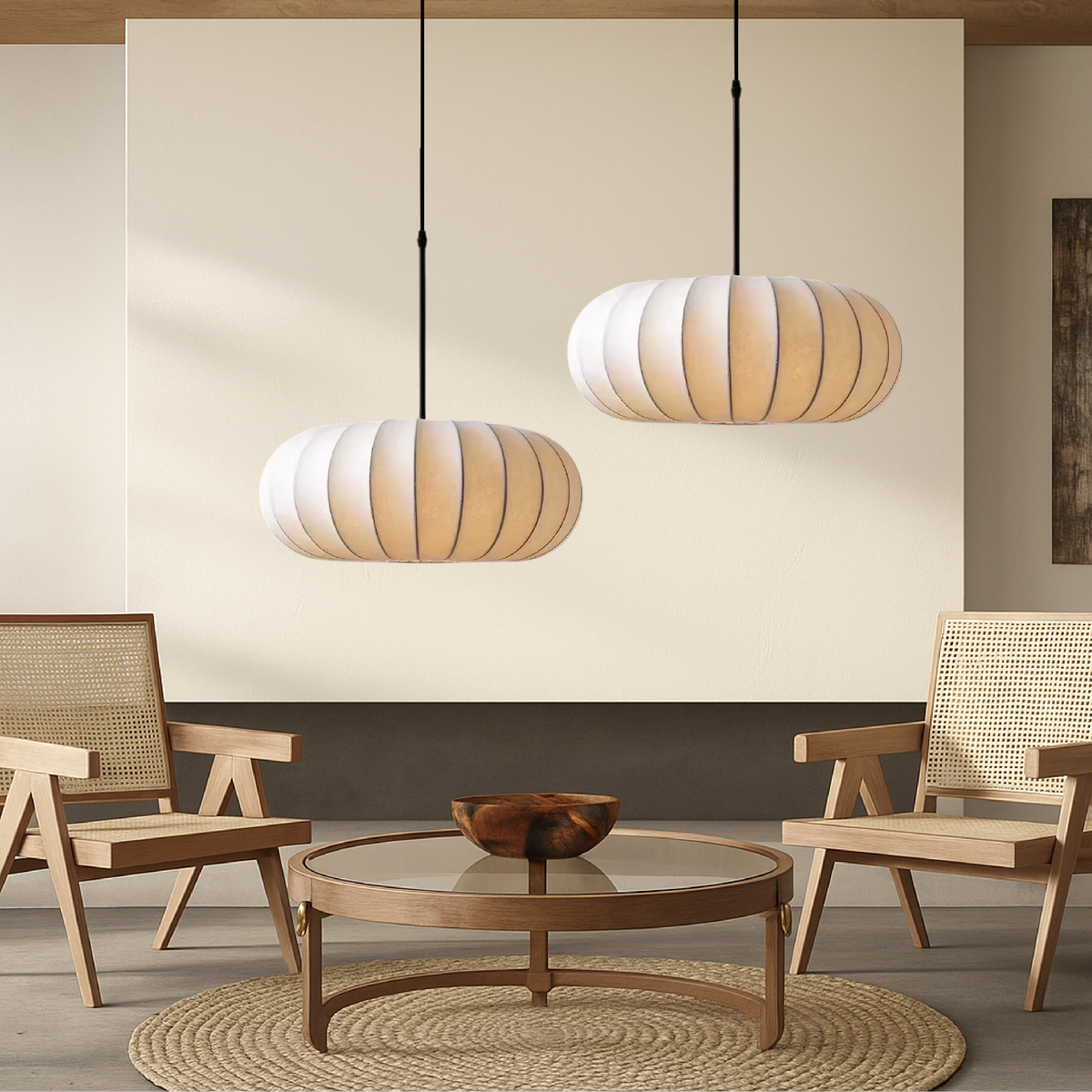 Decorative pendant lamp with warm glow – designer LED lamp for your home