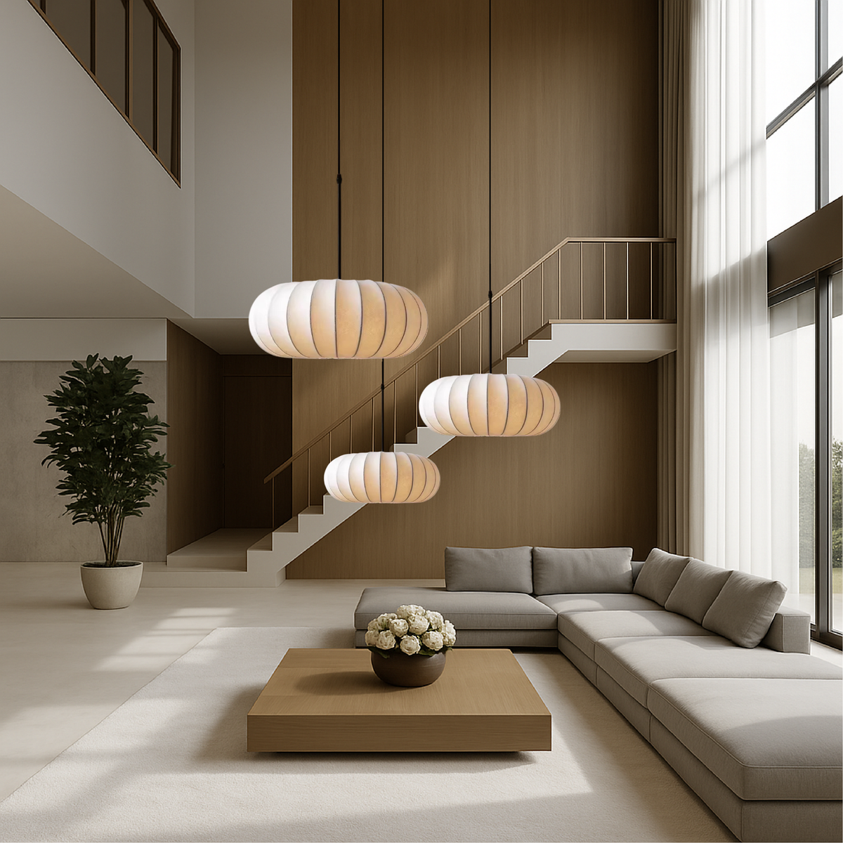 Decorative pendant lamp with warm glow – designer LED lamp for your home