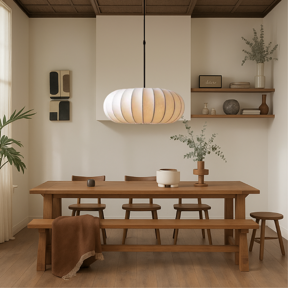 Decorative pendant lamp with warm glow – designer LED lamp for your home