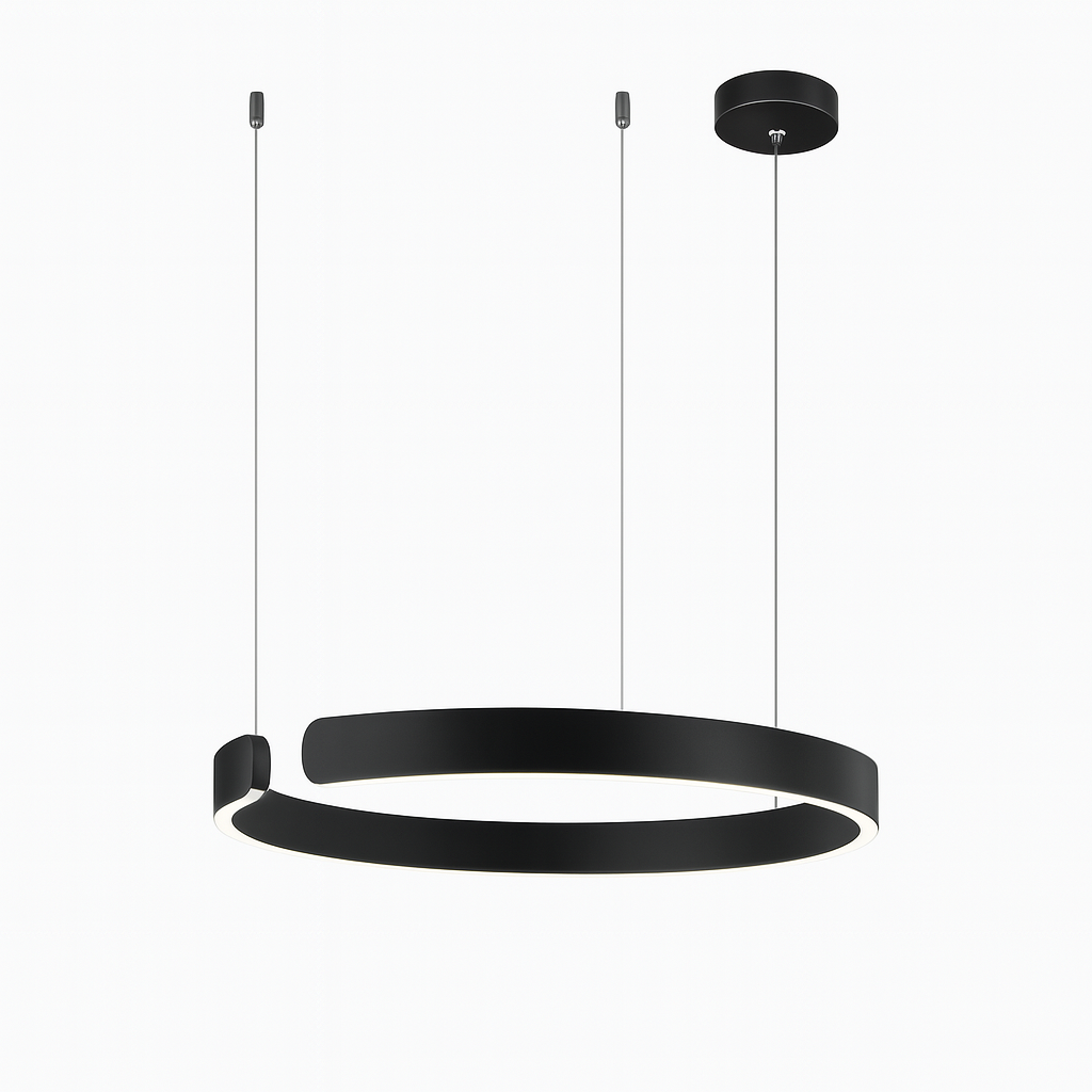 LED Ring Pendant Light - Circular Ceiling Lamp