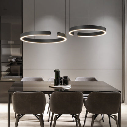 LED Ring Pendant Light - Circular Ceiling Lamp