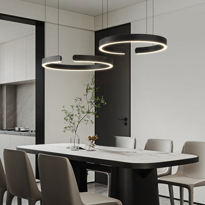 LED Ring Pendant Light - Circular Ceiling Lamp