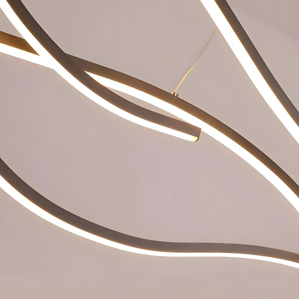 Linear Pendant Light for Kitchen Island - Dimmable LED