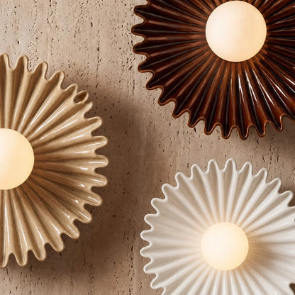 Marenys Modern Ceramic Flower Wall Light