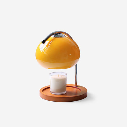 Candle Warmer Lamp – Wood & Glass Top-Down Candle Melter, 28cm, 5 Colours, UK Plug, Gift Idea