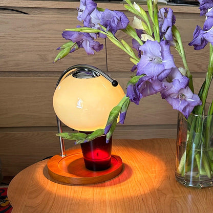 Candle Warmer Lamp – Wood & Glass Top-Down Candle Melter, 28cm, 5 Colours, UK Plug, Gift Idea