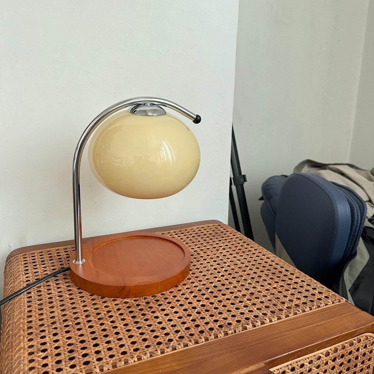 Candle Warmer Lamp – Wood & Glass Top-Down Candle Melter, 28cm, 5 Colours, UK Plug, Gift Idea