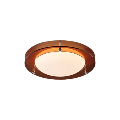 Mid Century Modern Geometric LED Brown Ceiling Light