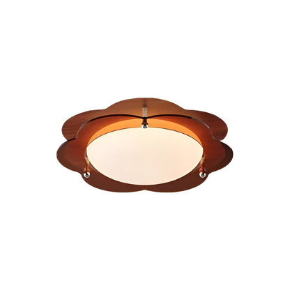 Mid Century Modern Geometric LED Brown Ceiling Light