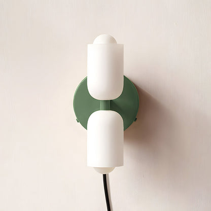 Modern Creamy Double Heads Wall Sconce