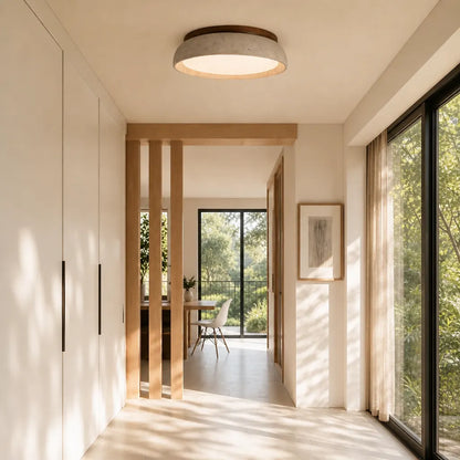 Modern Scandinavian Travertine Ceiling Light