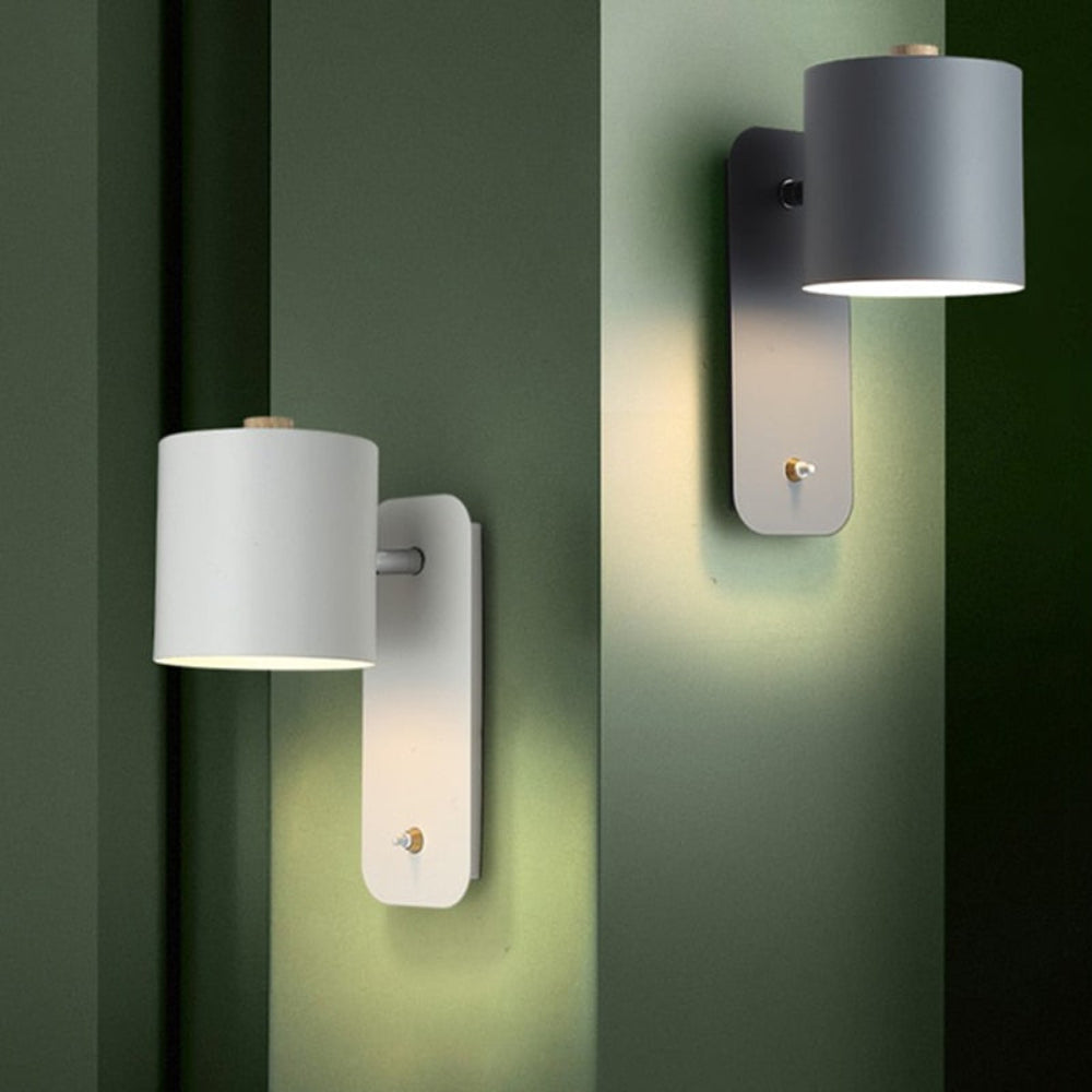 Compact LED Wall Lamp with Switch for Modern Interior Design