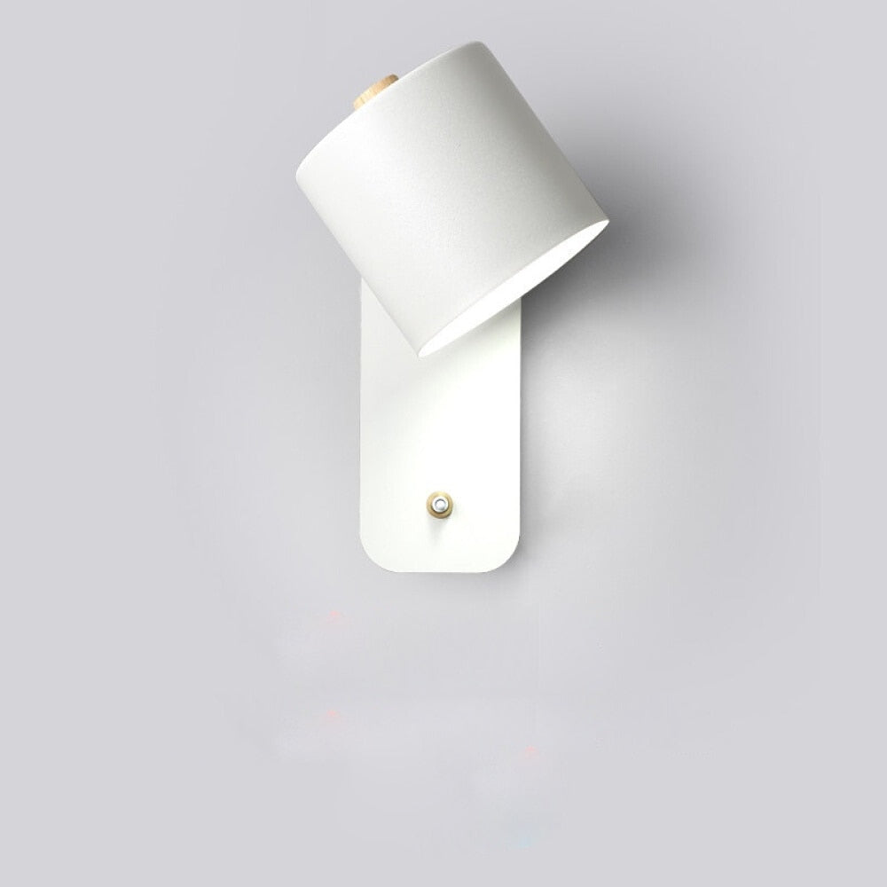 Compact LED Wall Lamp with Switch for Modern Interior Design