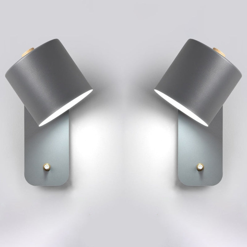 Compact LED Wall Lamp with Switch for Modern Interior Design