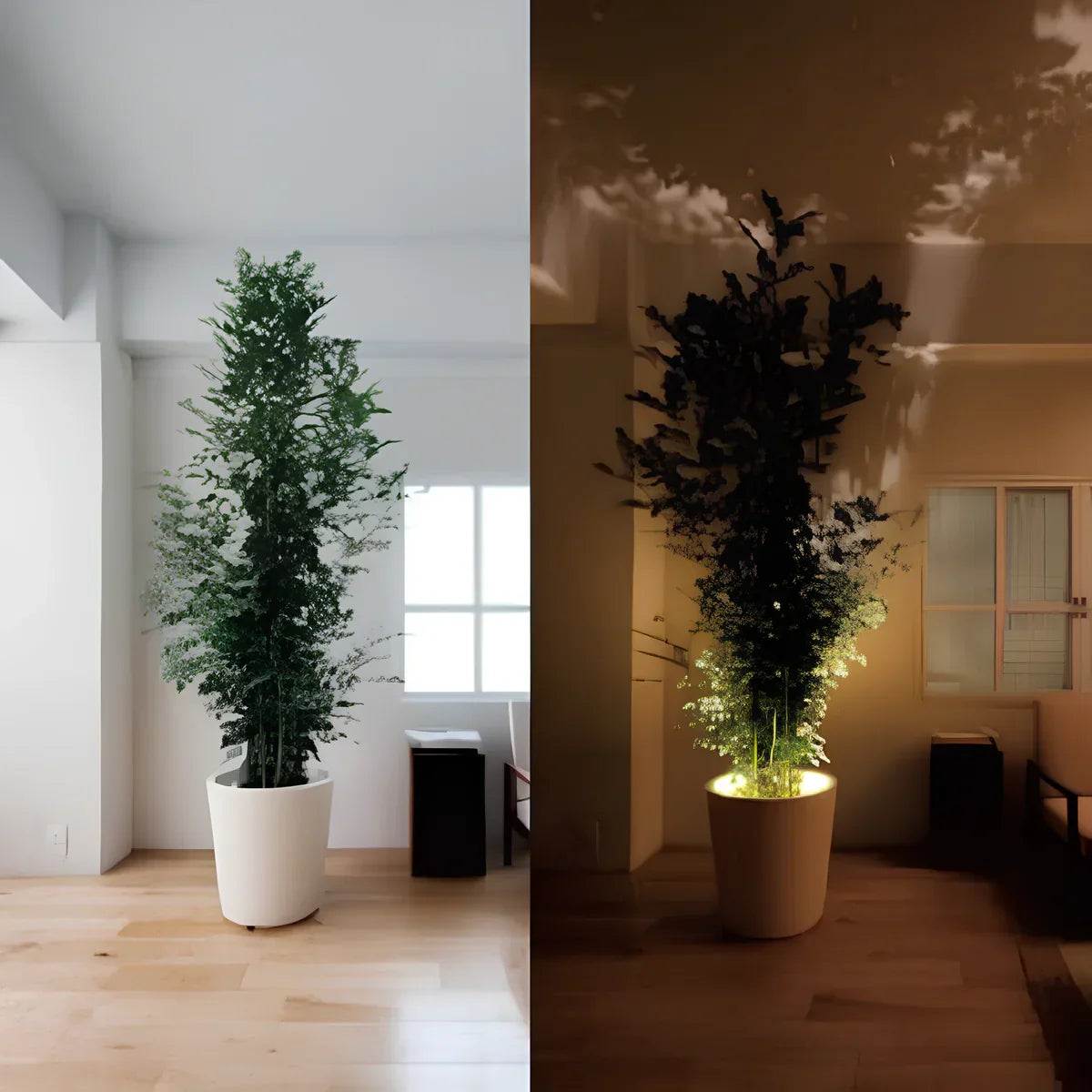 Versatile easy-to-install wall spotlight with remote control