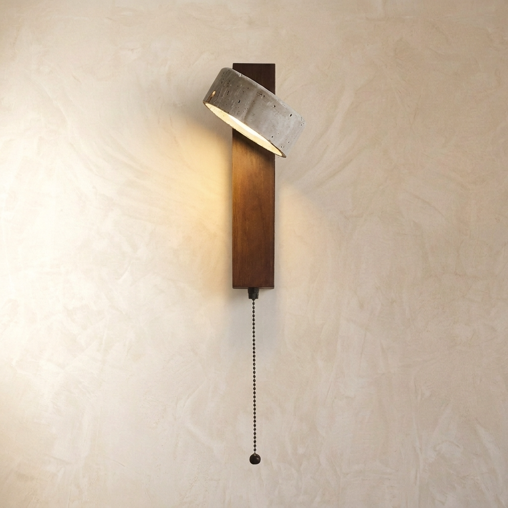 Natural Travertine Stone Adjustable Wall Light
