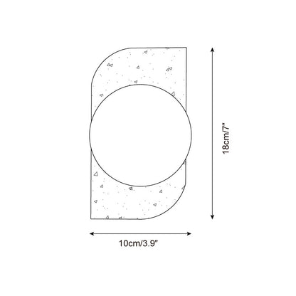 Neptune Travertine Wall Lamp