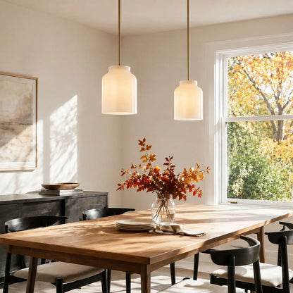 Nerys Nordic Minimalist Morandi Matte Metal Pendant Light