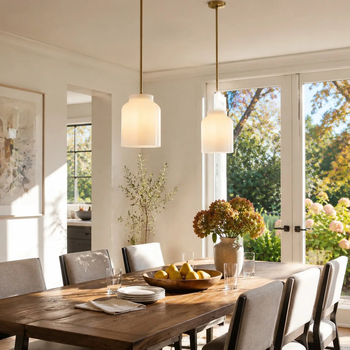 Nerys Nordic Minimalist Morandi Matte Metal Pendant Light