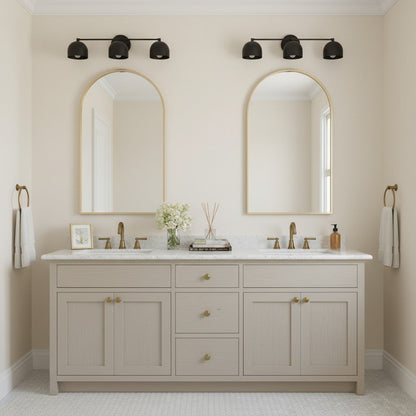 Nordic Metal Deep Ball Vanity Sconce