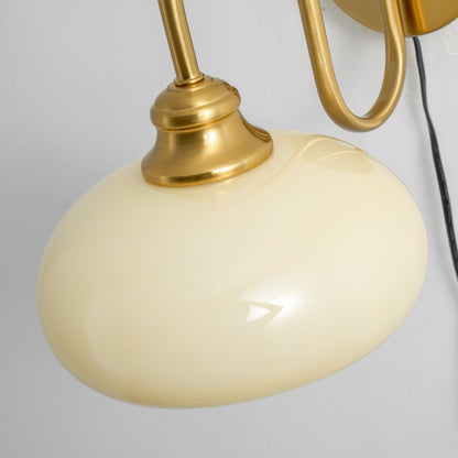Nova Glass Plug-in Wall Lamp