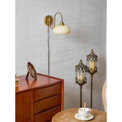 Nova Glass Plug-in Wall Lamp