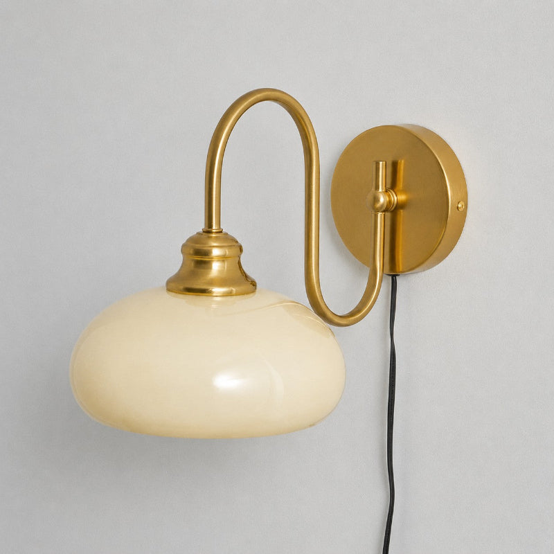 Nova Glass Plug-in Wall Lamp