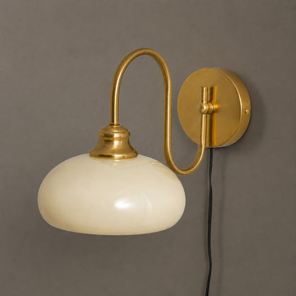 Nova Glass Plug-in Wall Lamp