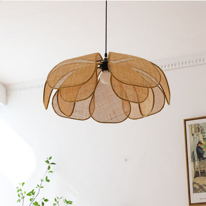 Cefalu Rattan Petals Pendant Light