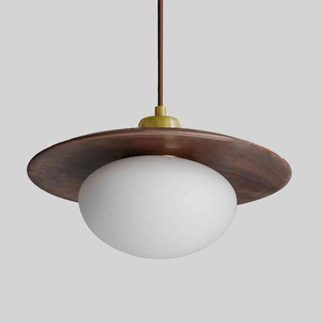 Kato Wooden Shade Japandi Pendant Light