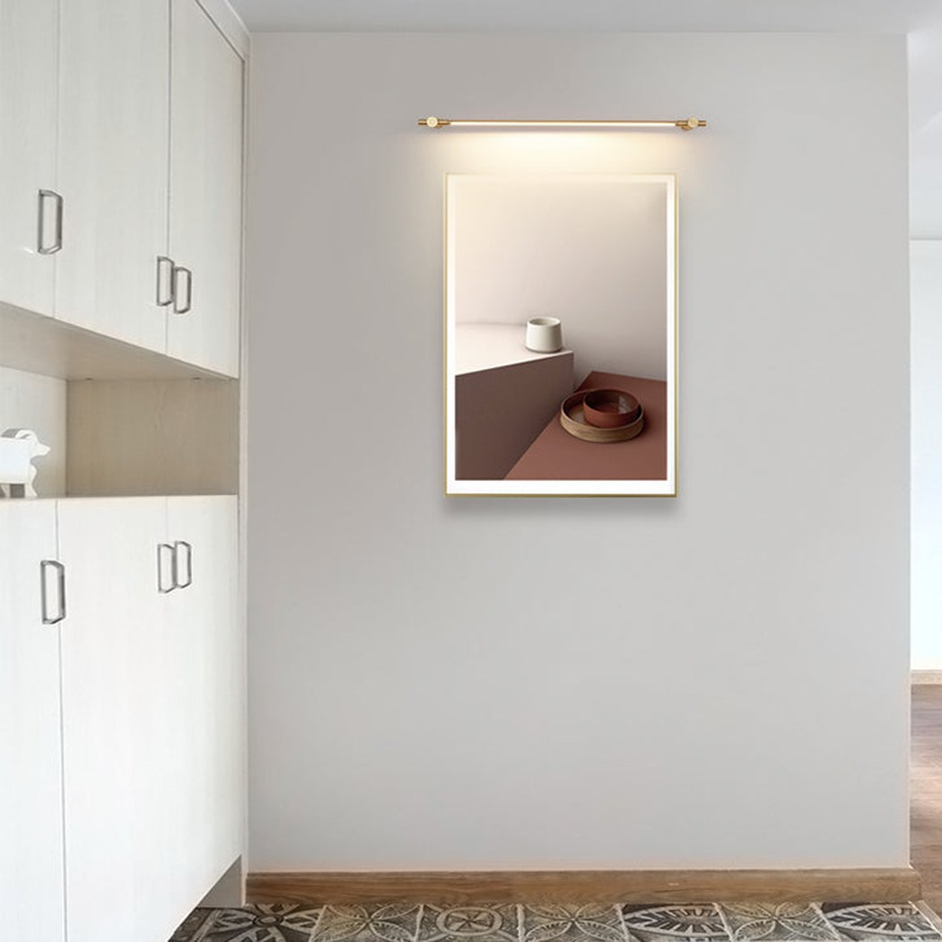 Chester Brass Line Artwork Painting Wall Light