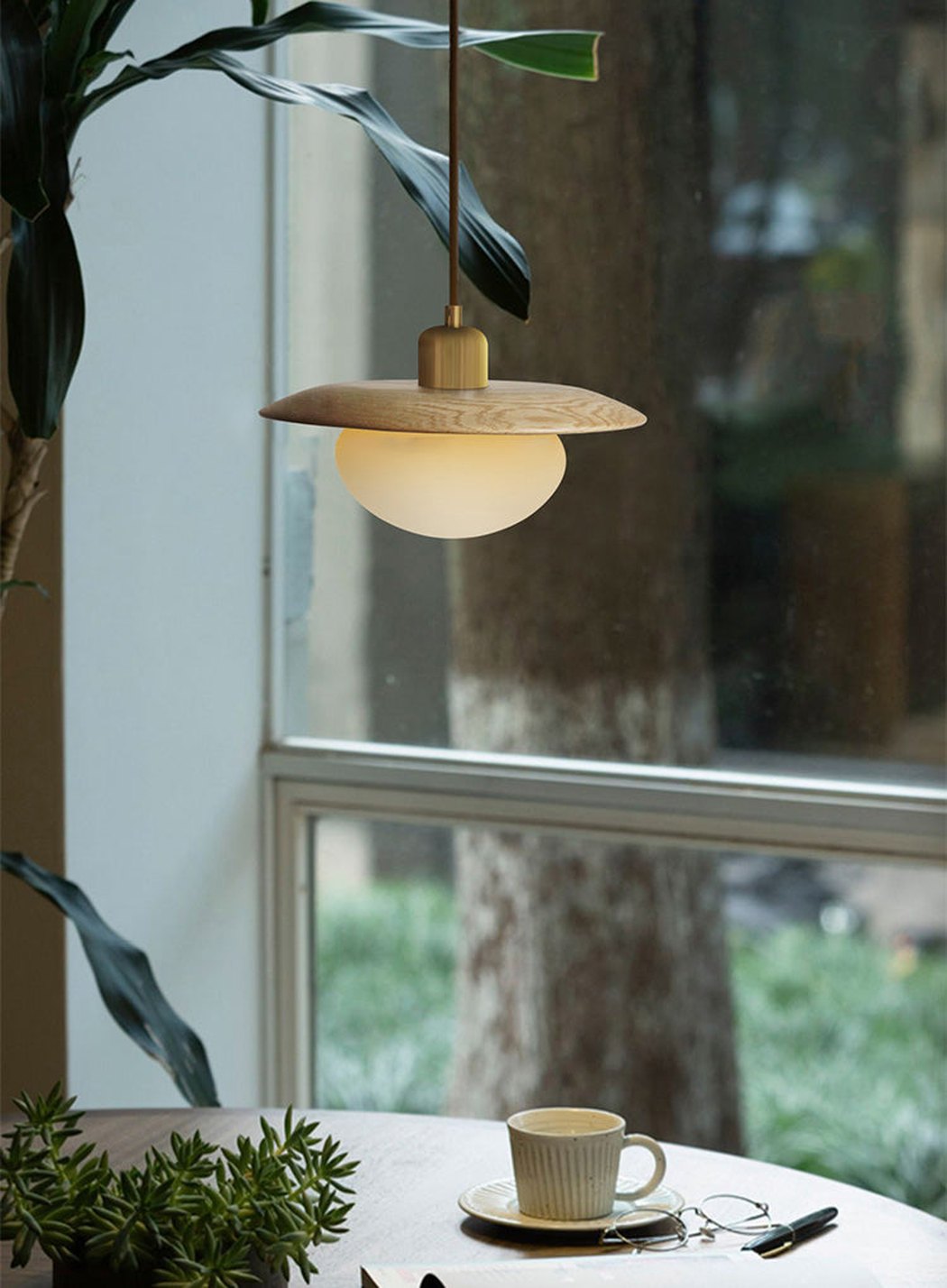 Kato Wooden Shade Japandi Pendant Light