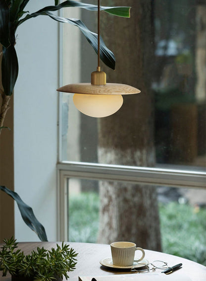 Kato Wooden Shade Japandi Pendant Light