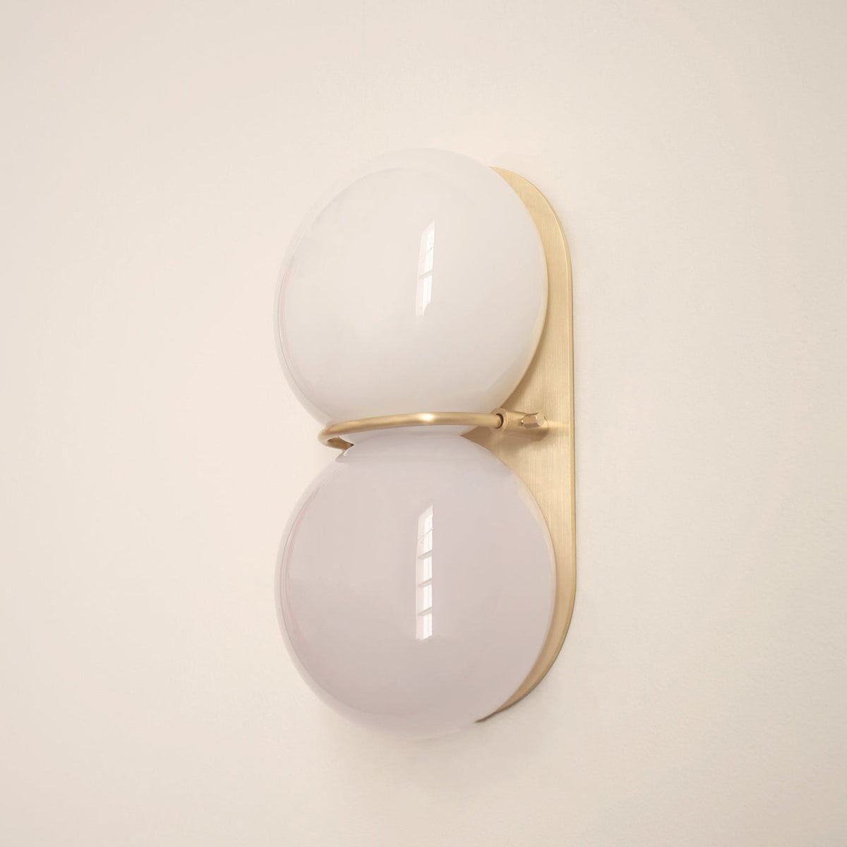 Capella Mid Century Modern Duo Sphere Wall Light Sconce