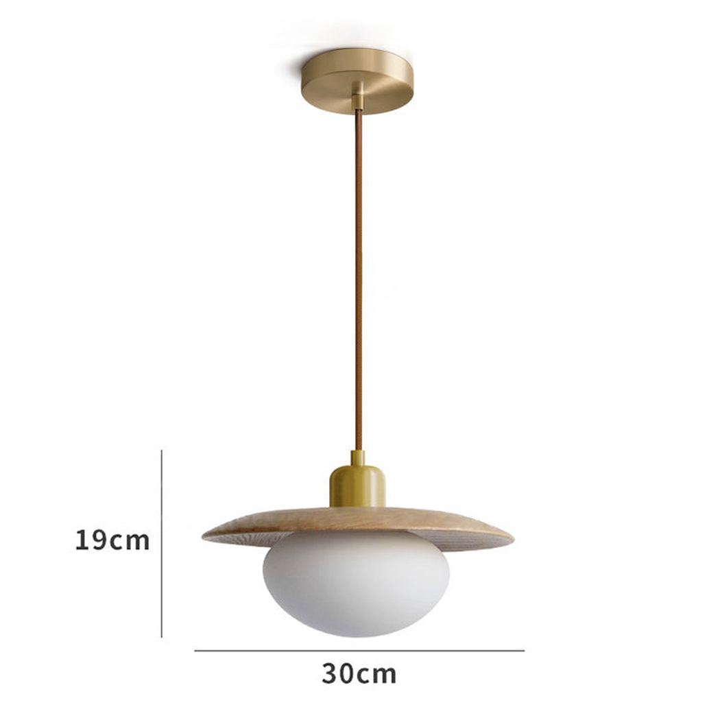 Kato Wooden Shade Japandi Pendant Light