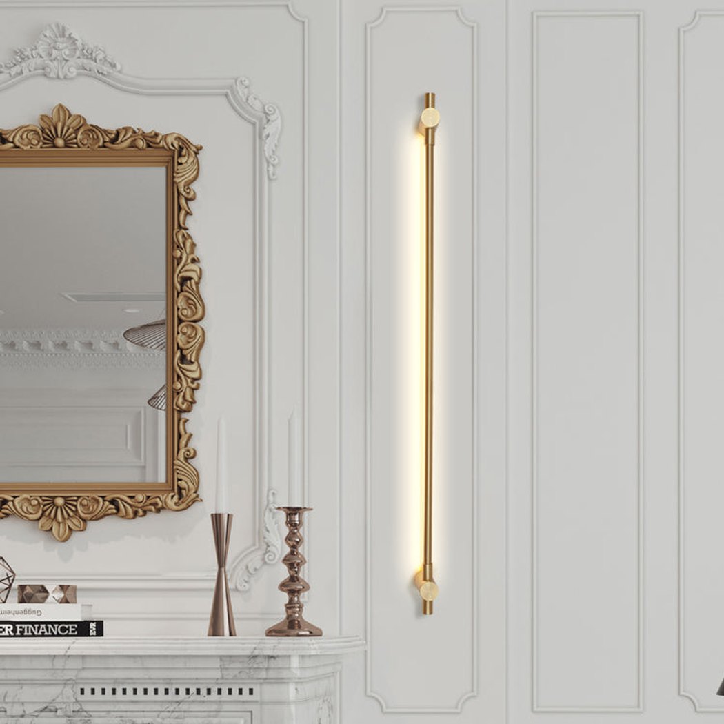 Chester Brass Line Artwork Painting Wall Light
