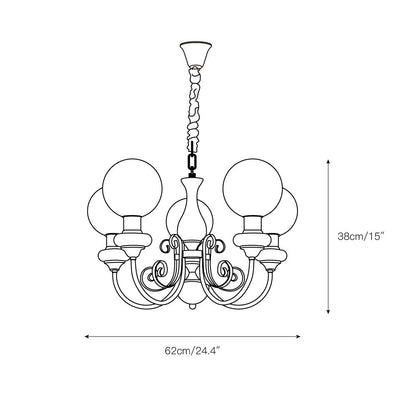Onyx Glass Chandelier